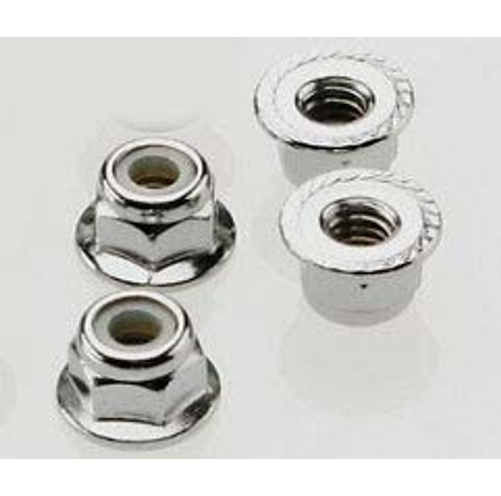Flanged Nyloc Lock Nut M4