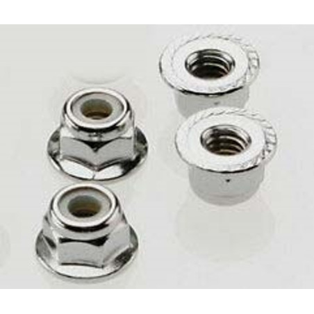 Flanged Nyloc Lock Nut M4