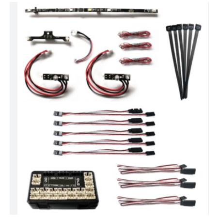 Eight wheel lamp set for 