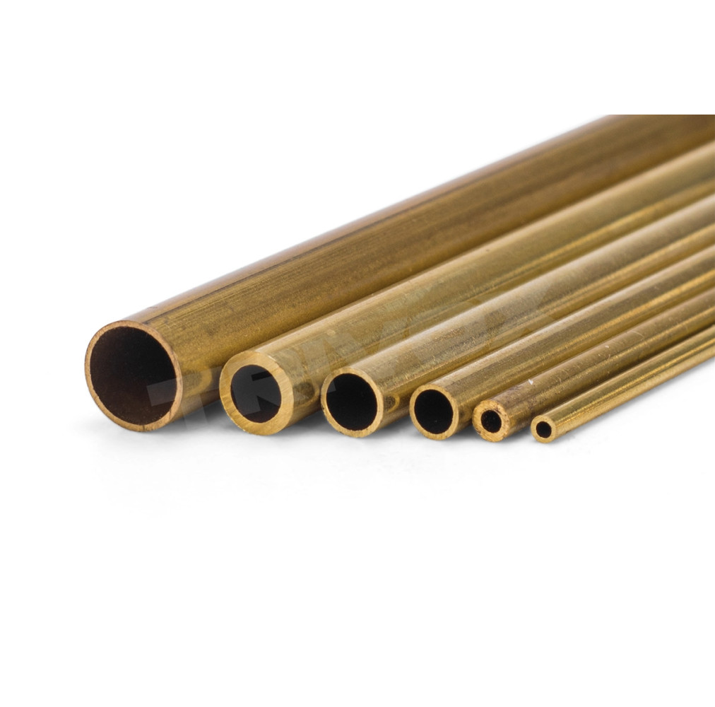 Brass tube Hard 3.0x2.2x1