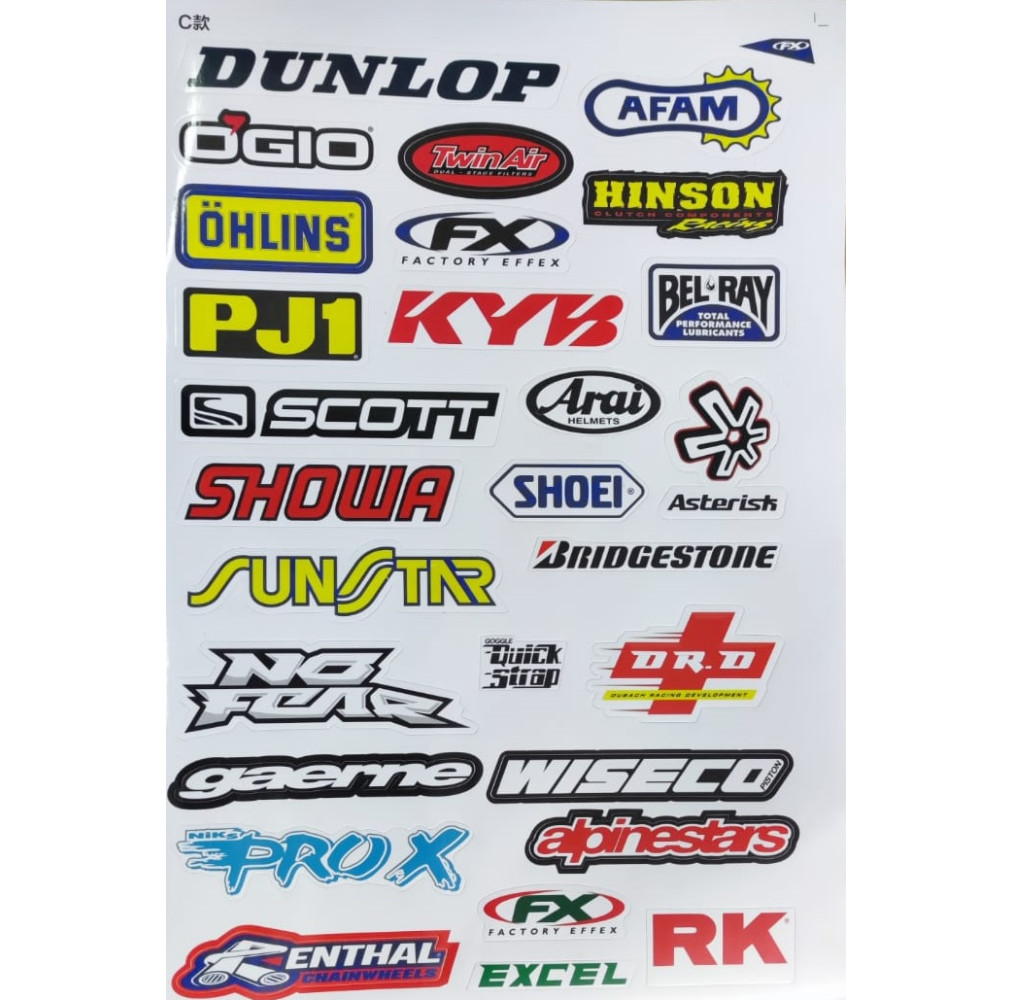 Set of decals stickers vi