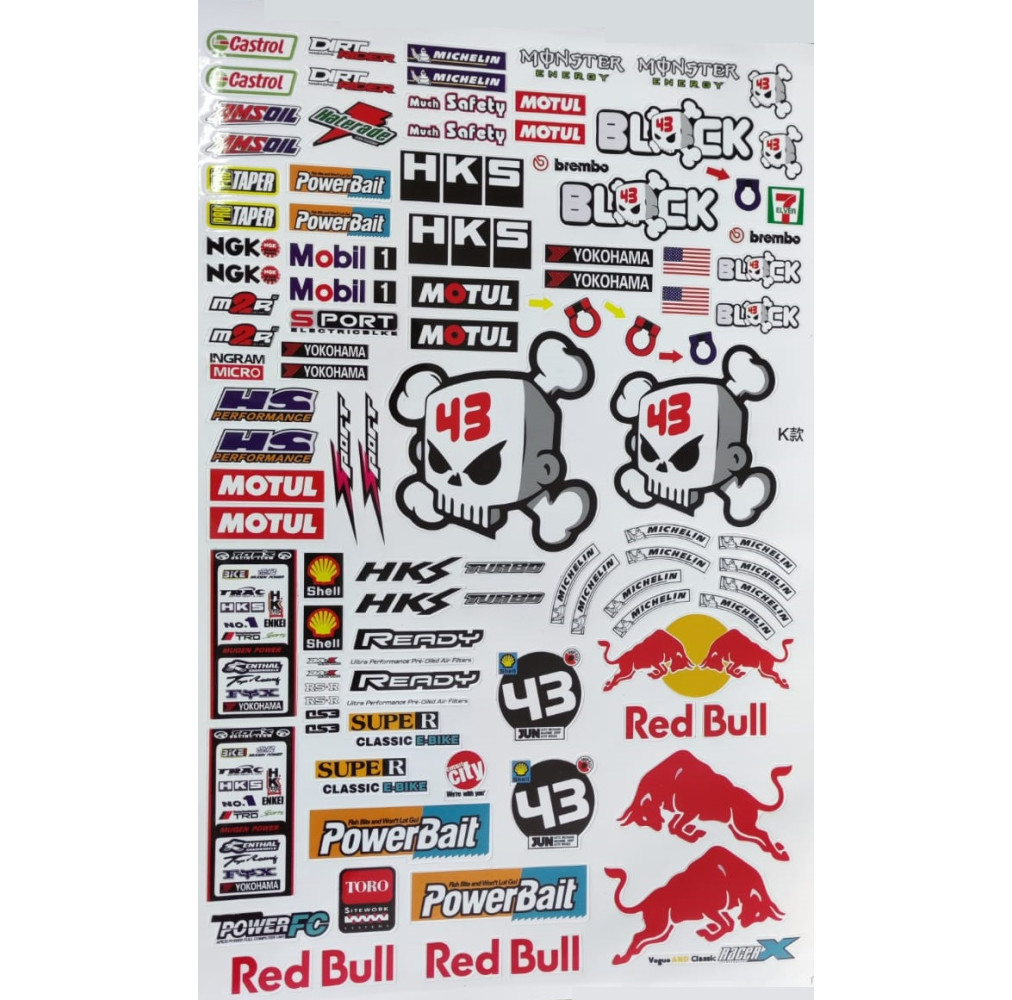 Set of decals stickers vi